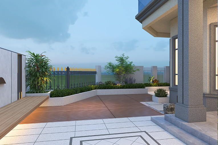 迎园别墅56号庭院设计(图1)