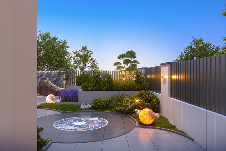 嘉怡别墅庭院设计(图2)