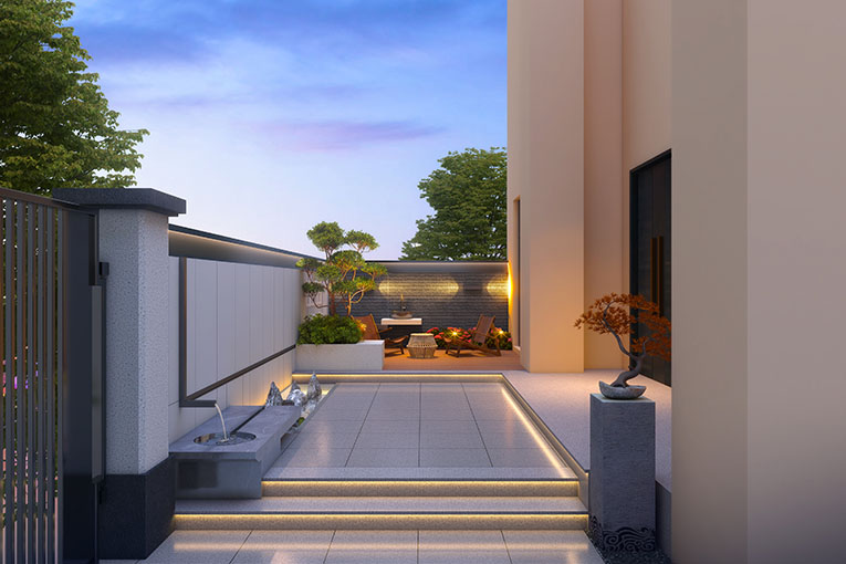 迎园别墅56号庭院设计(图3)