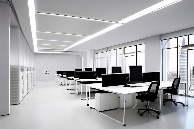 极简黑白灰办公空间(图3)