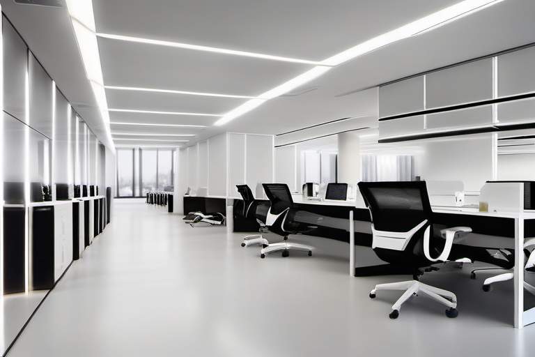 极简黑白灰办公空间(图5)