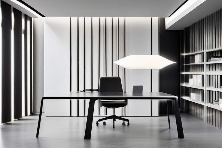 极简黑白灰办公空间(图7)