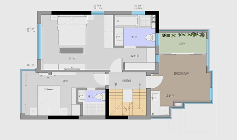绿地天呈43号502室(图2)