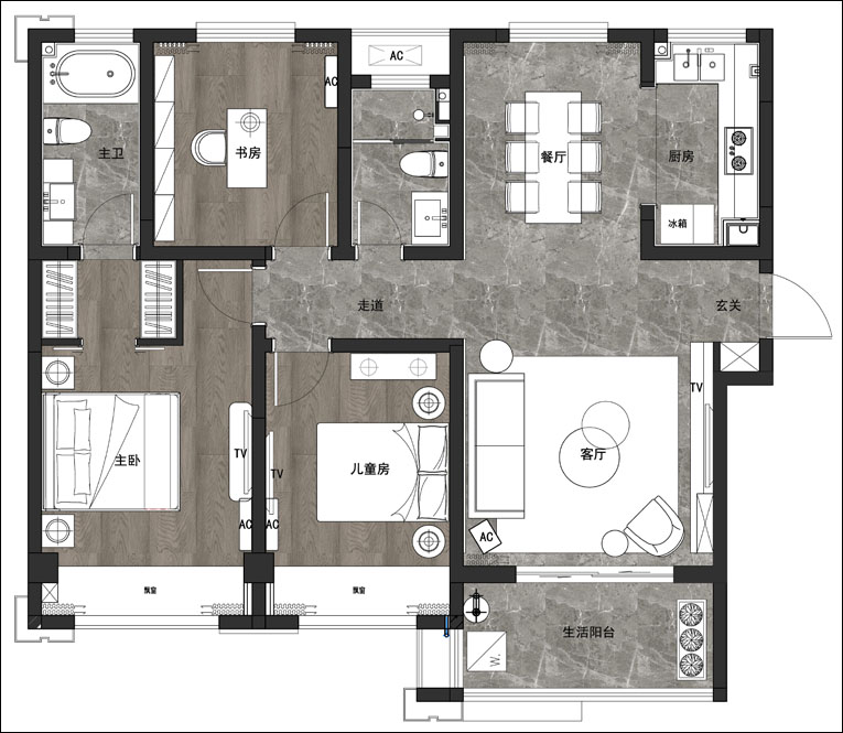中建七局中建尚书苑样板房-B(图1)